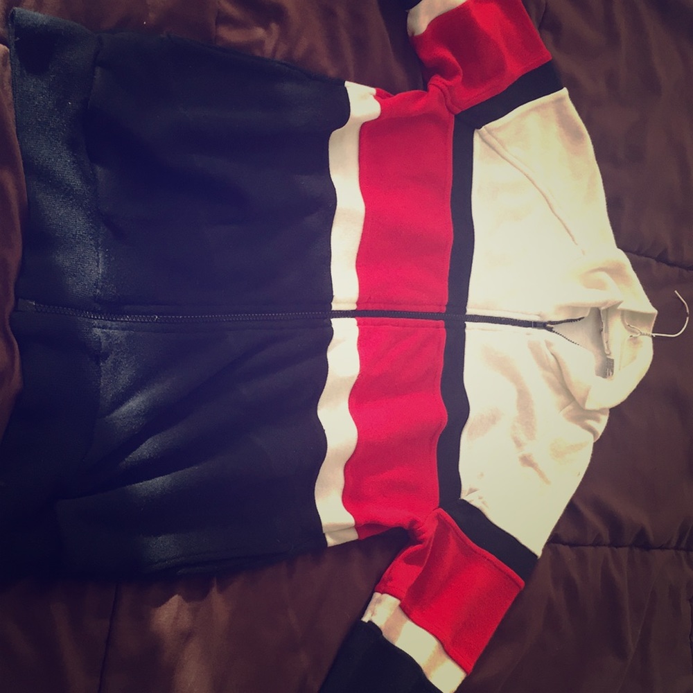 Dior zip up men’s color block jacket